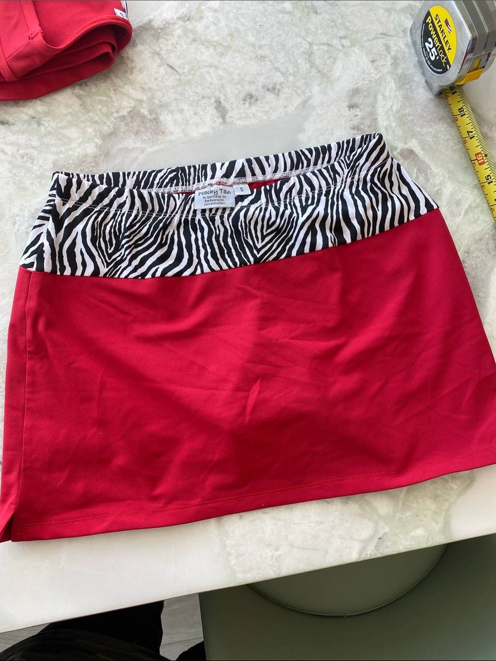 Peachy Tan tennis Athletic skirt, tennis etc size S